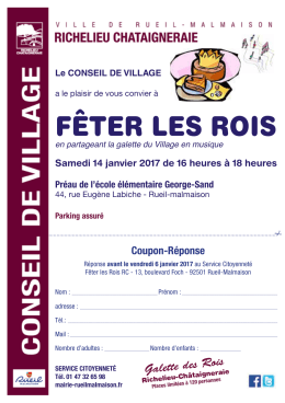 Coupon-R&eacute;ponse - Rueil