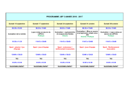 PROGRAMME JSP 3 ANNEE 2016