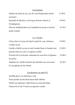 Voir le menu