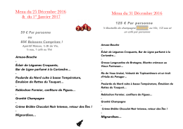 Consulter le Menu F&eacute;tes 2016/2017