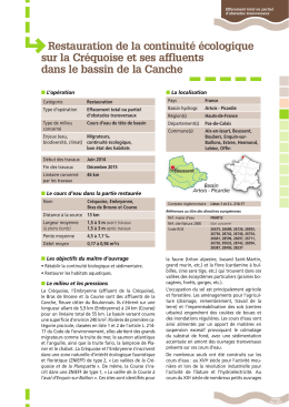 Restauration de la continuité écologique sur la Créquoise