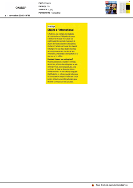 Stages &agrave; l`international