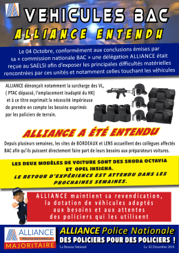 vehicules bac - Alliance Police Nationale