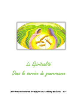 La Spiritualite du leadership