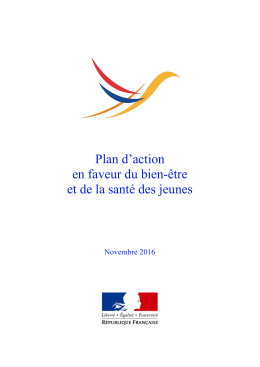Plan d`action en faveur du bien-être et de la santé des jeunes