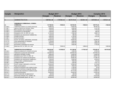 Budget de fonctionnement