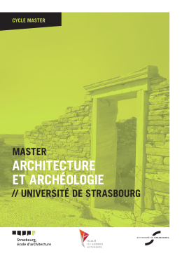 ARCHITECTURE ET ARCHÉOLOGIE