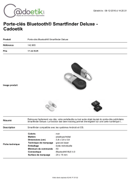 Porte-cl&eacute;s Bluetooth&reg; Smartfinder Deluxe