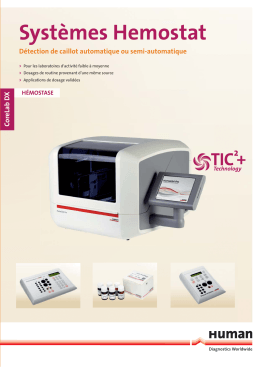 Syst&egrave;mes Hemostat
