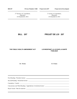 bill 207 projet de loi 207