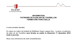 information patinoire de plein air de tourbillon fermeture ponctuelle