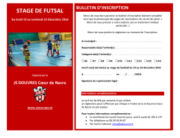 stage de futsal