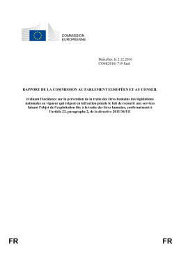 COMMISSION EUROP&Eacute;ENNE Bruxelles, le 2.12.2016