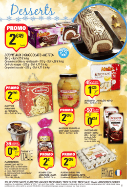 Desserts - Promoconso