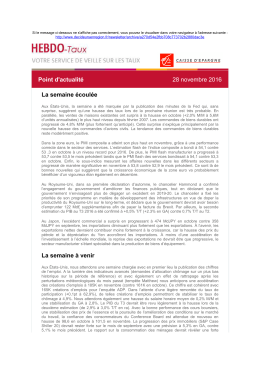 Hebdo Taux du 28/11/2016