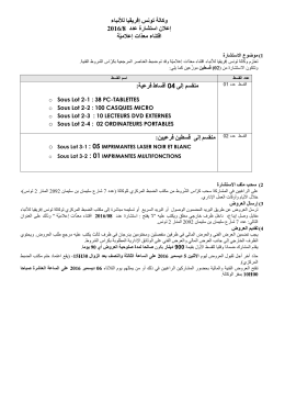 ANNONCE consultation informatiqueAR 2016