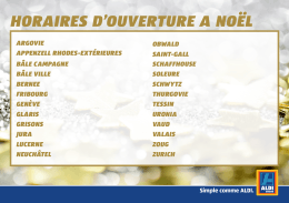 horaires d`ouverture a no&euml;l