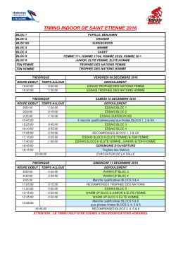 timing indoor de saint etienne 2016