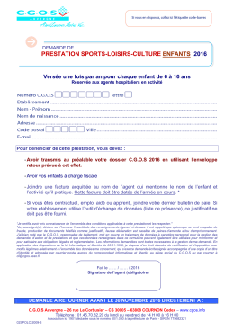 Sport loisirs culture enfants