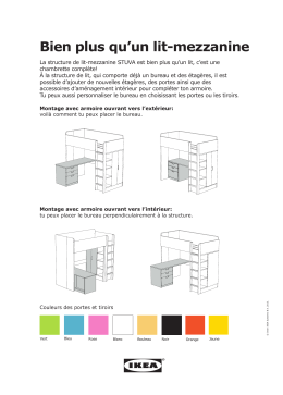 Vers les combinaisons de lit-mezzanine STUVA