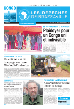 Plaidoyer pour un Congo uni et indivisible