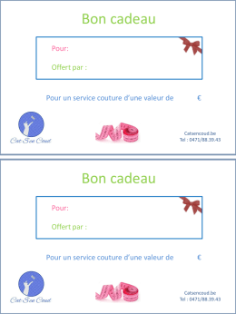 Télécharger votre bon cadeau ici.