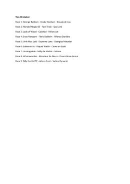 Tips Dinslaken Race 1: George Baldwin - Grady Stardust