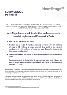 communique de presse