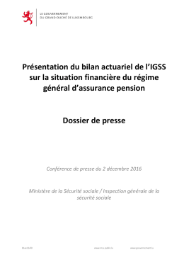 Dossier de presse