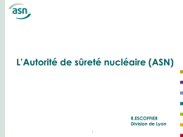 L`Autorité de sûreté nucléaire (ASN)