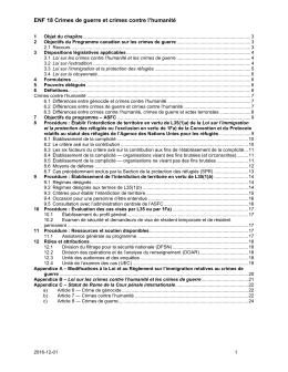 ENF 18 - Citoyenneté et Immigration Canada