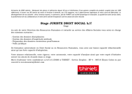 Stage Juriste Droit social