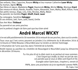 Andr&eacute; Marcel WICKY