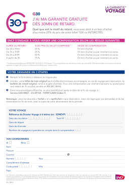 G30 J`AI MA GARANTIE GRATUITE D&egrave;S 30MN DE RETARD.