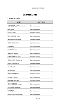 Liste des admis capa pro 2016