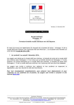 le communique de presse