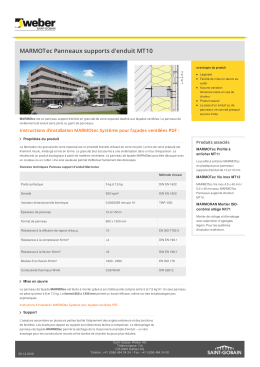 MARMOTec Panneaux supports d`enduit MT10 - Saint