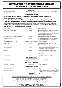 le telethon a montreuil sur ille - AFM-Téléthon en Ille-et