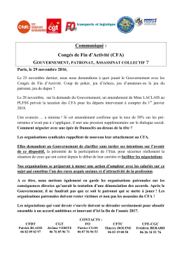 Télécharger le communiqué de presse en