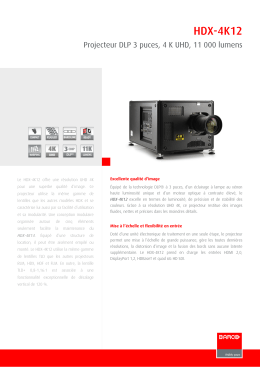 Sp&eacute;cifications techniques