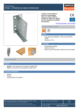 ETNM Etrier en âme intérieure - Simpson Strong-Tie