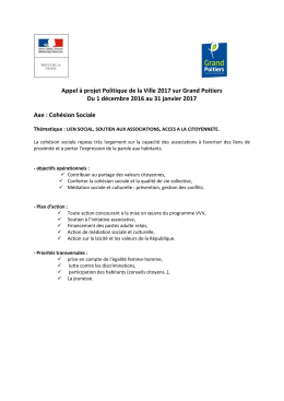 contrat urbain de cohesion sociale
