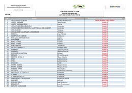 TRESOR N&deg; NOMS PRENOMS DECISION DE LA COMMISSION