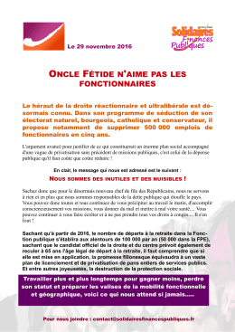 oncle f&eacute;tide n`aime pas les fonctionnaires