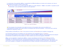 1/21 Le constructeur d`une application ISQAL&reg; va param&eacute;trer les