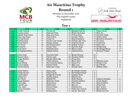 Air Mauritius Trophy Round 1