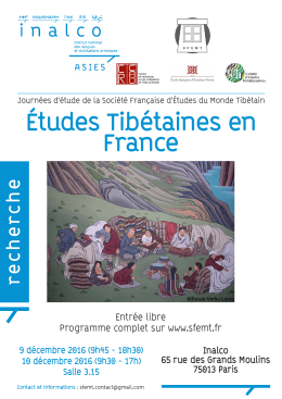 Affiche Journées SFEMT 2016