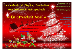 Spectacle de no&euml;l d&eacute;cembre 2016