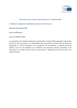 adopt&eacute;es le 30 novembre 2016