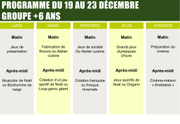 Programmes vacances de Noël 2016 AEC-GDM - Divonne